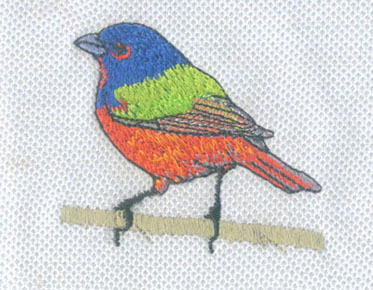 embroidery bird design